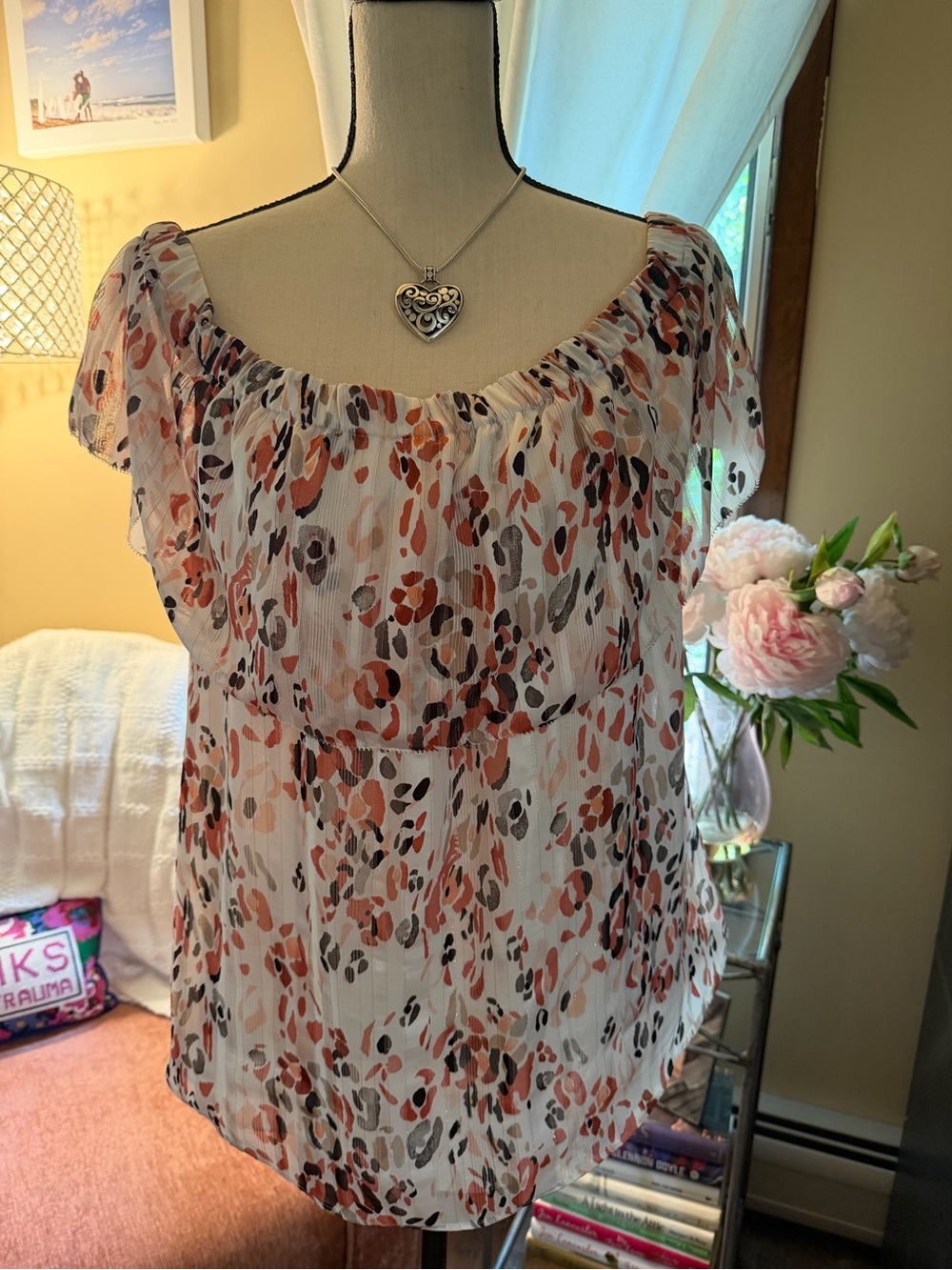 White House Black Market Off-Shoulder Blouse